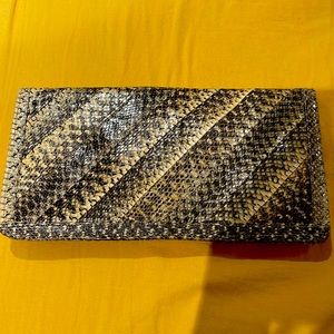 Vintage snakeskin clutch